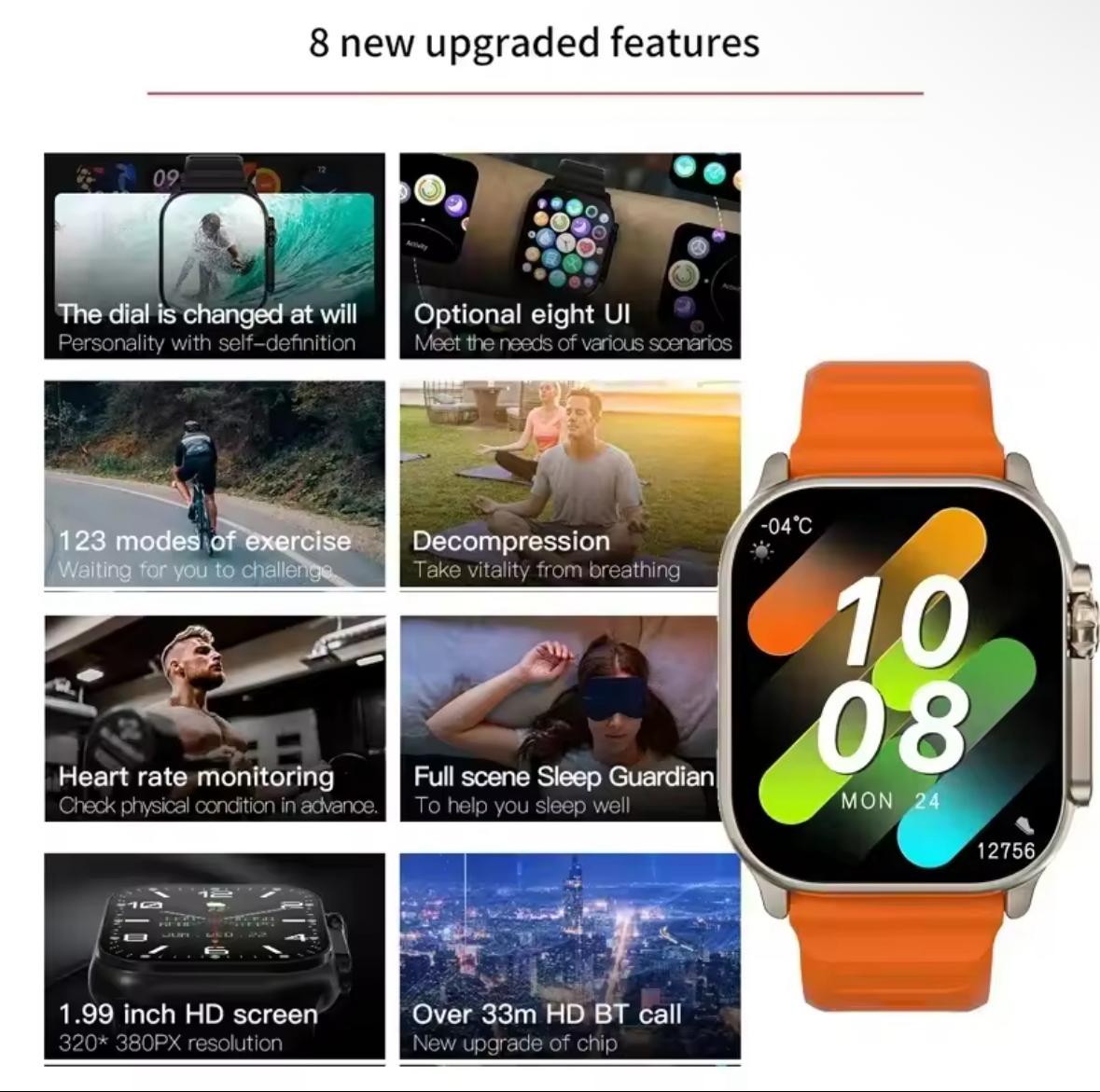 2025 T900 Ultra 2 Smart Watch Men