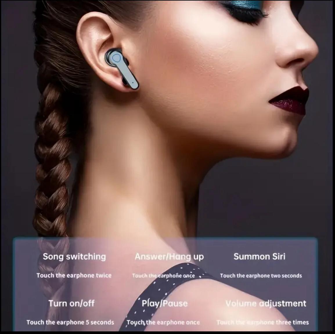 Wireless Earbuds with LED Display