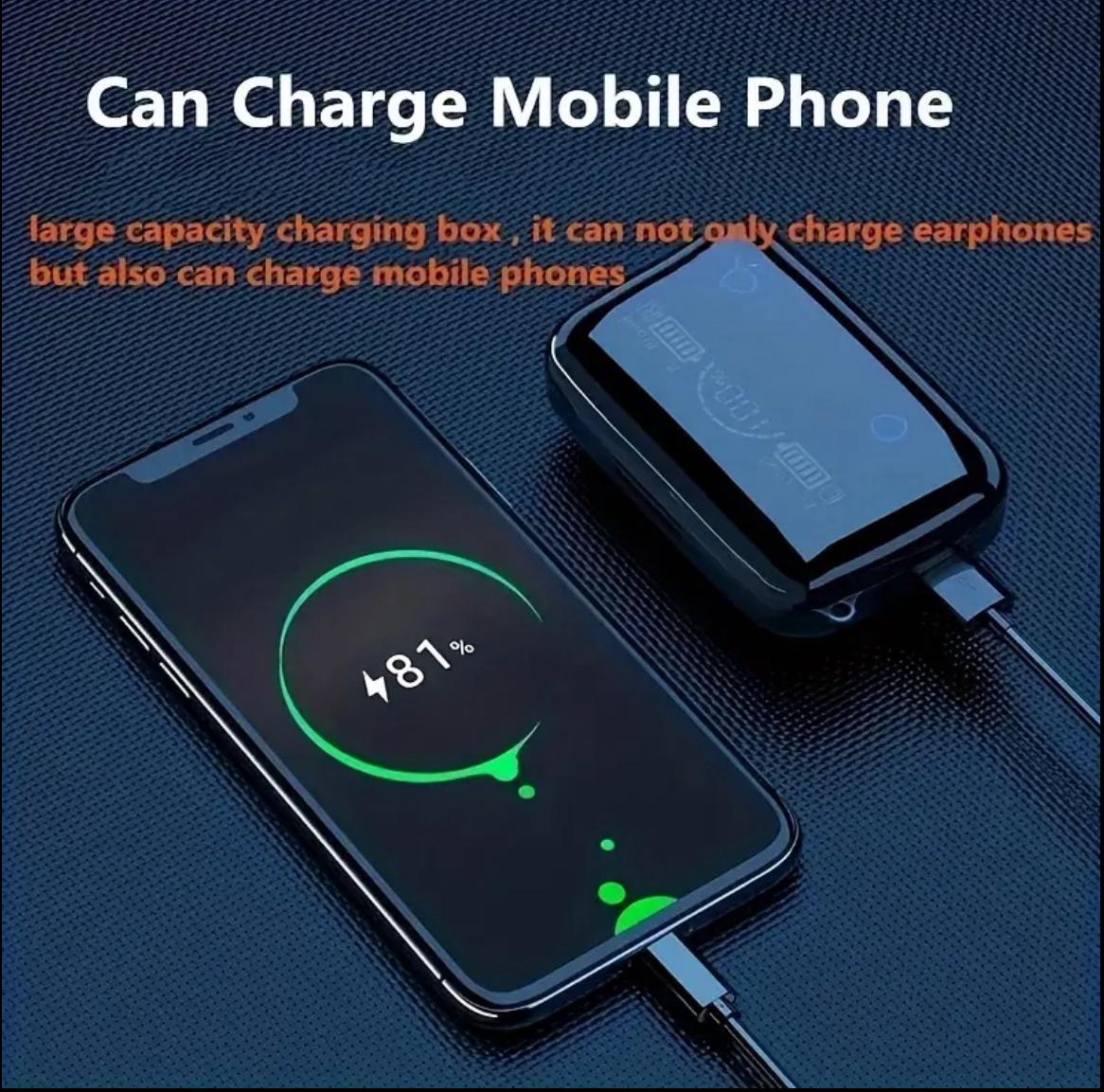 Wireless Earbuds with LED Display
