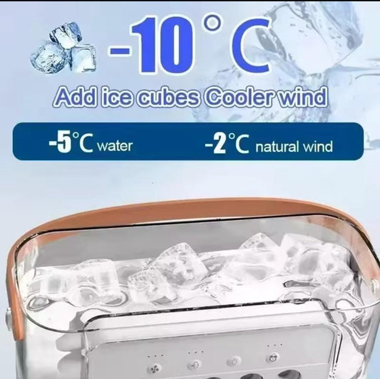 2025 New Three In One Household Air Conditioner Small Air Cooler Portable Smallfan Household Night Humidifier LED Nightlight Fan