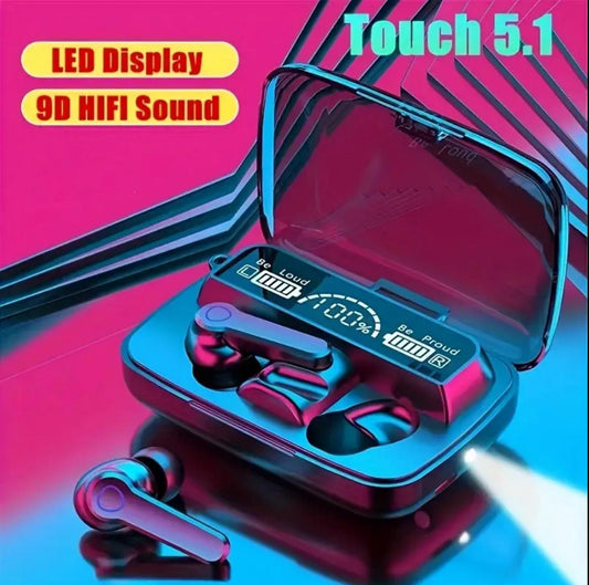 Wireless Earbuds with LED Display